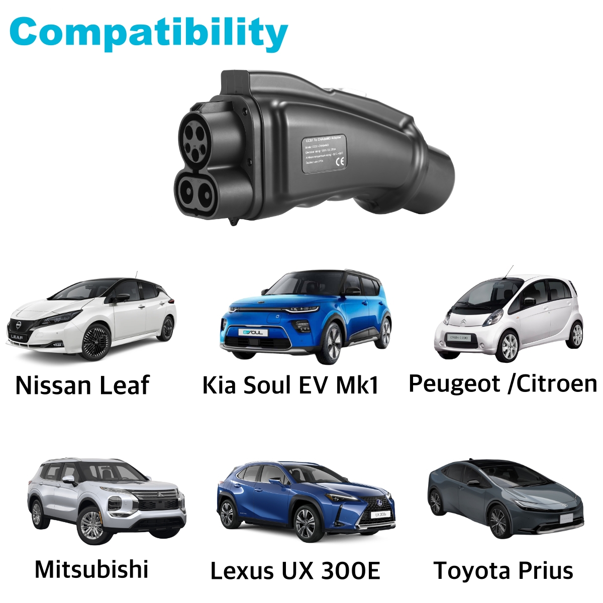 EVcharger4U CCS1 a CHAdeMO EV  - Chademo To Ccs Combo 1 Adapter reseña y precio